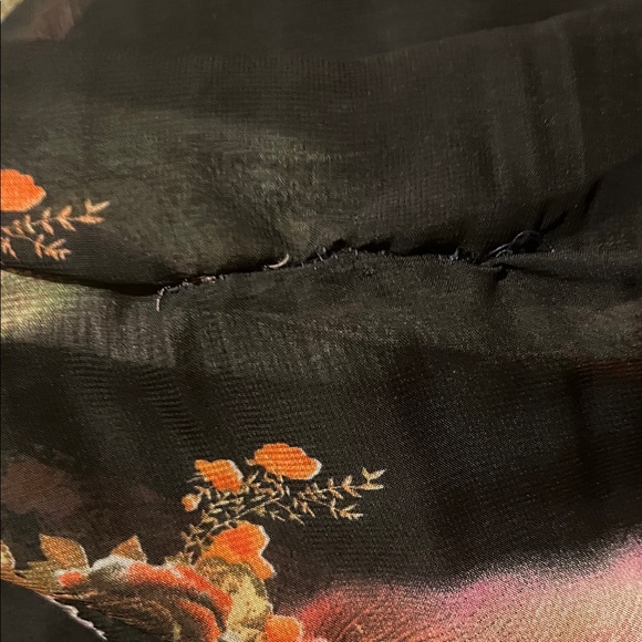 The Pyramid Collection Black and Vibrant Floral Dress - Picture 6 of 6